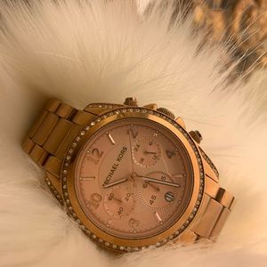 Michael Korr rose gold/ copper watch *pre-loved”